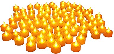 Furora LIGHTING Flameless Led Tealight Candles - Battery Operated Tea Lights with Electric Flickering Flame Best for Romantic Wedding Decorations, Indoor Home and Christmas Decor