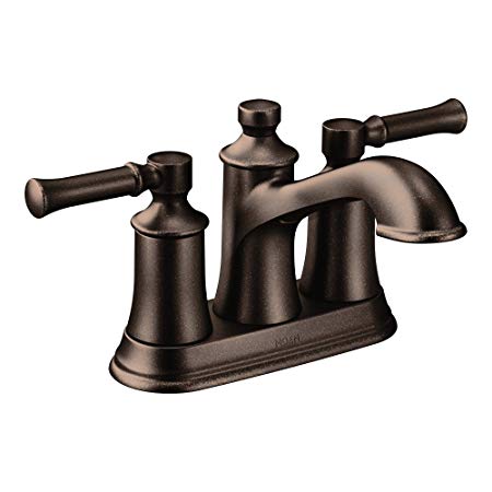 Moen Dartmoor Two-Handle Low Arc Bathroom Faucet, Oil Rubbed Bronze (6802ORB)