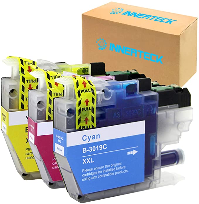 InnerTeck 3 Color Replacement for MFC-J6530DW J6930DW LC3019 XXL LC30193PK Cyan Magenta Yellow High Yield Ink Cartridges Work for Brother MFC-J6530DW MFC-J6930DW MFC-J6730DW MFC-J5330DW Printer