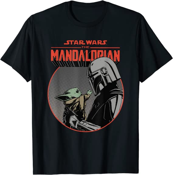 Star Wars The Mandalorian Mando and the Child Retro T-Shirt