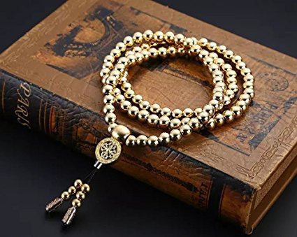 Phoenix Outdoor Self Defense 108 Buddha Beads Necklace Chain