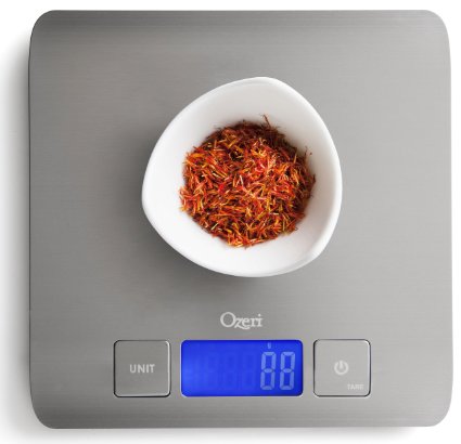 Zenith Professional Digital Kitchen Scale by Ozeri, in Ultra Refined Stainless Steel