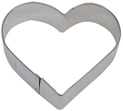 R&M Heart 3.25" Cookie Cutter in Durable, Economical, Tinplated Steel