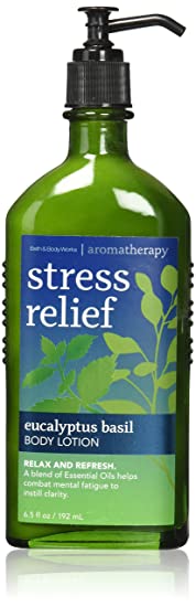 Bath & Body Works Aromatherapy Stress Relief Eucalyptus Basil Body Lotion 6.5 Oz.