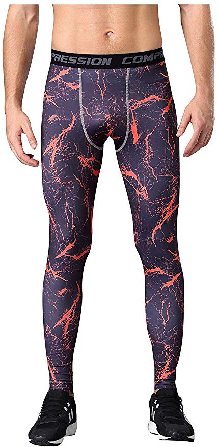 ZITY Mens Sport Running Leggings Long Pants Quick Dry Compression Trousers