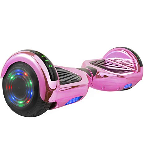 OTTO Hoverboard UL Certified T67SE 6.5''Smart Electric Self Balancing Scooter with LED Lights Flash Lights Wheels and Bluetooth Speaker Dual 250W Motors 220LB Max Loaded
