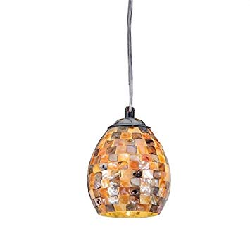 Chloe Lighting CH3B031CM04-DP1 Ravenna Mosaic 1 Light Mini Ceiling Pendant with 5-Inch Shade