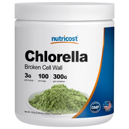 Nutricost Chlorella 300 Grams - Pure High Quality Chlorella - 3000mg Per Serving; 100 Servings