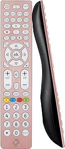 GE 8-Device Backlit Universal Remote Control for Samsung, Vizio, LG, Sony, Sharp, Roku, Apple TV, RCA, Panasonic, Smart TV, Streaming Players, Blu-Ray, DVD, Simple Setup, Rose, 47511