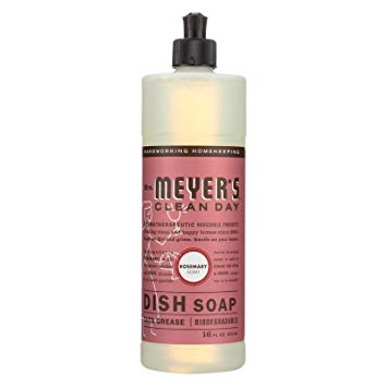 Mrs Meyers Dish soap, liq, Rosemary, 16 Oz (Pack of 6)