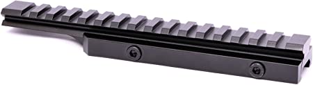 20MOA Canted Tapered 1/2" Half Inch Riser Mount Picatinny Rail Scope Base w/ 16 Ring Slots 2 Inch Forward Cantilever