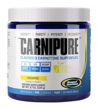 Gaspari Nutrition Carnipure Supplement, Pineapple, 3.7 Ounce