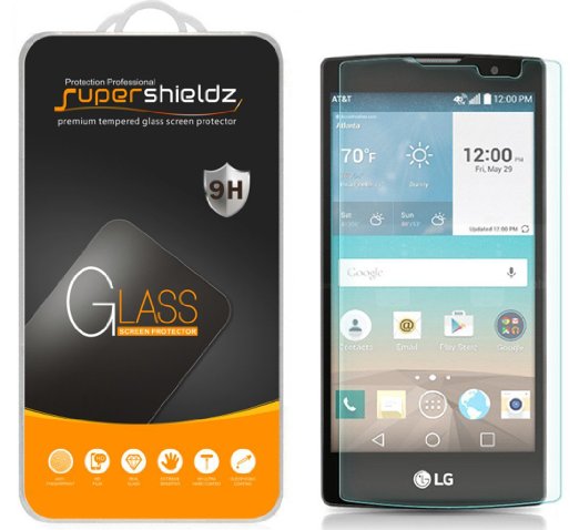 Supershieldz® LG Escape 2 Tempered Glass Screen Protector, Ballistics Glass 0.3mm 9H Hardness Featuring Anti-Scratch, Anti-Fingerprint, Bubble Free, Explosion-Proof, Maximum Screen Protection from Bumps, Drops, Scrapes, and Marks -Crystal Clear [1-Pack]- Retail Packaging