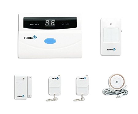 Fortress Security Store (TM) S02 Basic wireless Home and Business Security Alarm System DIY Kit with Auto Dial, Motion Detectors and More for Complete Security