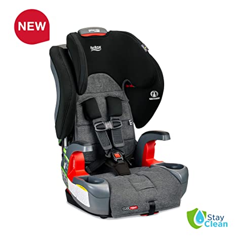 Britax Grow with You ClickTight Harness-2-Booster Car Seat - 2 Layer Impact Protection - 25 to 120 Pounds, Stayclean Fabric with Nanotex Technology [Newer Version of Frontier]