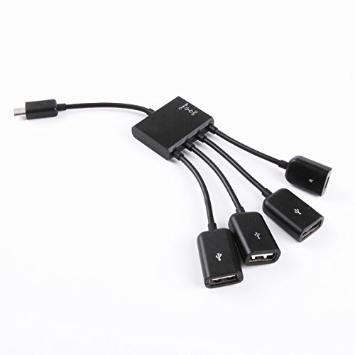 Micro Usb HUB Adapter with Power Powered  KirinTM Charge Charging Charger OTG Host Cable Cord Adapter Connector for Android Smart Phone Tablet Samsung Galaxy S3 S4 S5 Note 2 3 4 Edge HTC One M7 M8 Desire 820 826 eyes Sony Xperia Z1 Z2 Z3 Compact Google Nexus 4 5 6 Lg G2 G3 Moto X G