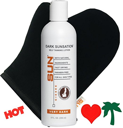 Self Tanner - Natural Sunless Tanning Lotion, 8 oz, Body and Face for Bronzing and Golden Tan - Very Dark Sunless Bronzer Flawless Fake Tanning Gel Lotion Lotion | Sunless Tan Cream | Instant and Fast