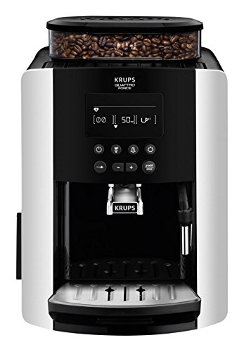Krups Arabica Digital EA817840 Automatic Espresso Bean to Cup Coffee Machine, Silver