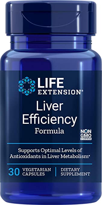 Life Extension Liver Efficiency Formula Vegetarian Capsules, 30 Count