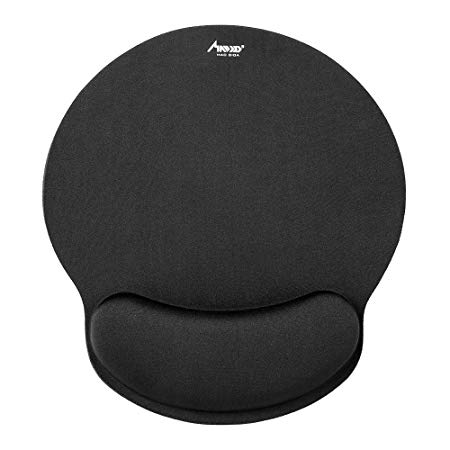 Mouse Pad, MAD GIGA Mouse Mat with Wrist Support for Computer, Non-Slip Rubber Base Ergonomic Mousepad Laptop Home, Office & Travel (Single)