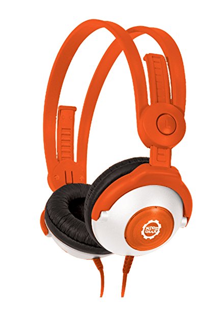 Kidz Gear Wired Headphones For Kids - Orange