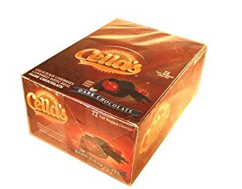 Cellas Dark Chocolate Covered Cherry 72 Count Box - 36 oz total by Cella