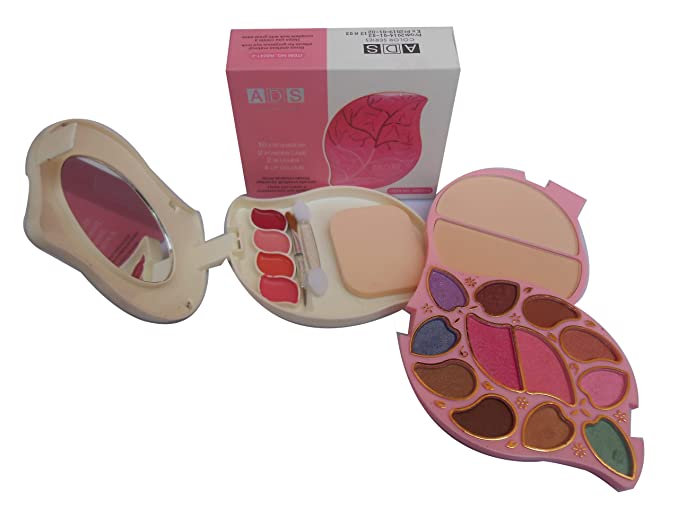 ADS Makeup Kit Color Series 10Eyeshadow 2Powder Cake 2Blusher 4Lipcolor A82441-2