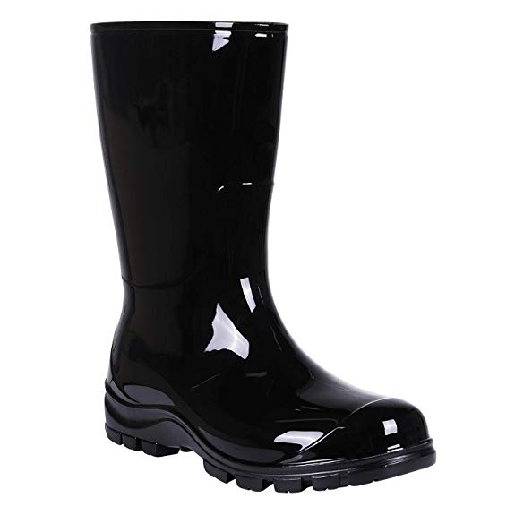 Asgard Women's Mid Calf Rain Boots Short Waterproof Garden Shoes