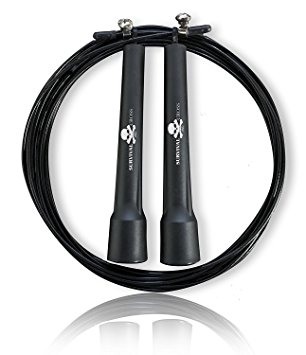Jump Rope - Premium Quality - Best for Boxing MMA Training Crossfit Fitness - Speed - Adjustable - Survival and Cross