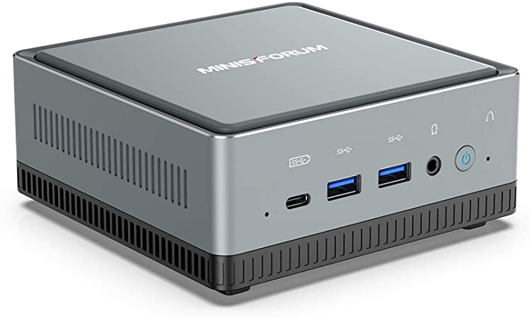 U850 Mini PC Intel Core i5-10210U 4C/8T Windows 10 Pro Mini Computer, DDR4 16GB RAM 512GB SSD, HDMI/DP/USB-C Triple Outputs, 1000M/2500M LAN,2XRJ45 Port,BT5.1, Support PXE Boot and WOL