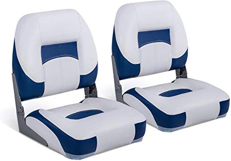 North Captain T1 Deluxe Low Back Folding Boat Seat (2 Seats)
