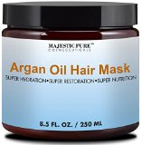 Majestic Pure Argan Oil Hair Mask Hydrating and Restorative Hair Care Repair Mask 85 Oz