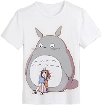 JUNG KOOK Men Women Totoro Print Shirt Tee Cartoon Anime T-Shirt