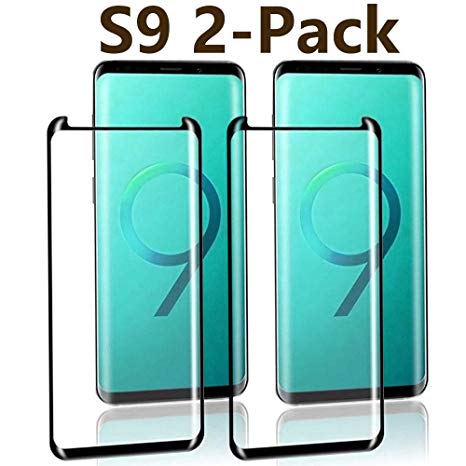 2 Pack Galaxy S9 Glass Screen Protector,[Case Friendly] Glass Screen Protector Compatible Withe Samsung Galaxy S9