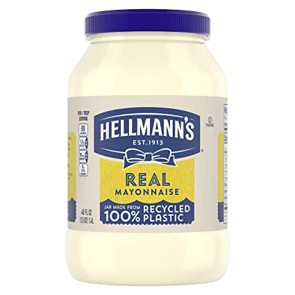 Hellmann's Real Mayonnaise For a Creamy Condiment Real Mayo Made With 100 percent Cage-Free Eggs 48 oz