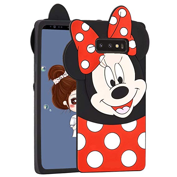 Allsky Case for Samsung Galaxy Note 8,Cartoon Soft Silicone Cute 3D Fun Cool Cover,Kawaii Unique Kids Girls Teens Animal Character Rubber Skin Shockproof Funny Cases for Galaxy Note 8 Minnie Mouse