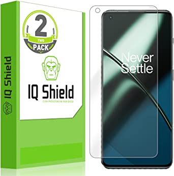 IQShield Screen Protector Compatible with OnePlus 11 (2-Pack) Anti-Bubble Clear Film