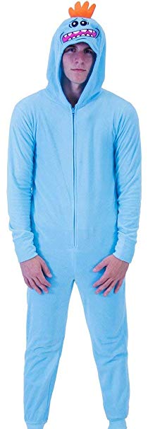 RICK AND MORTY Mr. Meeseeks Onesie Butt Flap Pajama