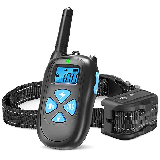 SEALODY Dog Training Collar - Rechargeable Dog Shock Collar / 3 Training Modes, Beep/Vibration/Shock, 100% Waterproof Training Collar, Up to 1450Ft Remote Range (1.0)