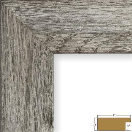 Craig Frames 74030 22 by 28-Inch Picture Frame, Smooth Wrap Finish, 2-Inch Wide, Gray Barnwood