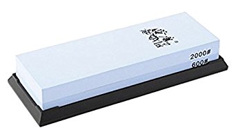 TAIDEA 600/2000 Grit Combination Corundum Whetstone Knife Sharpening Stone / Double Two-Sided