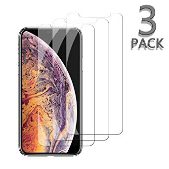 [3-Pack] Screen Protector Compatible for iPhone Xs & iPhone X,Touch Accurate,3D Touch,Impact Absorb,Easy Install,Anti-Scratch Anti-Fingerprint