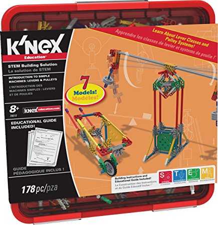 K'NEX Education - Intro to Simple Machines: Levers and Pulleys Set – 178 Pieces – For Grades 3-5 – Construction Education Toy