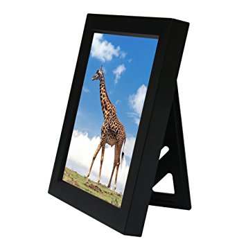 Kwanwa Electronic Voice Recording Photo Frame for Picture. Press the Photo to Play Recorded Voice Messgae.10 Seconds' Recording Time,Hold 5x7 inch Photo,Black Color