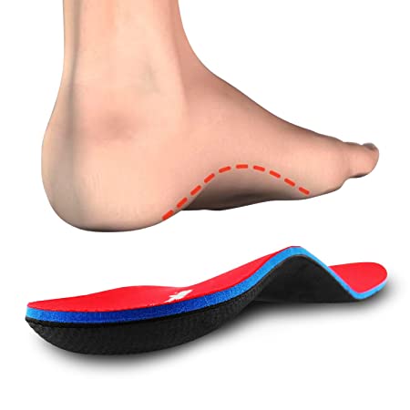 PCSsole Orthotic Arch Support Shoe Inserts Insoles for Flat Feet,Feet Pain,Plantar Fasciitis,Insoles for Men and Women (Mens 5-5 1/2 | Womens 7-7 1/2(9.45")(240MM))
