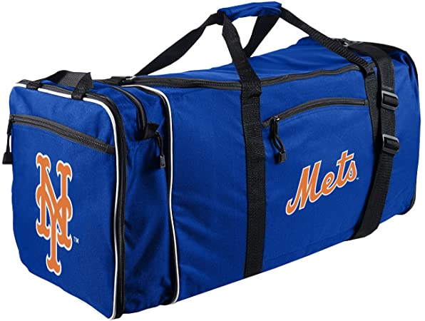 The Northwest Company New York Mets MLB Steal Duffel, 28" x 11" x 12", Multi, One Size