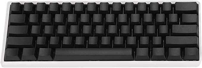 Black Blank Thick PBT OEM Profile 61 ANSI Keycaps for MX Switches Mechanical