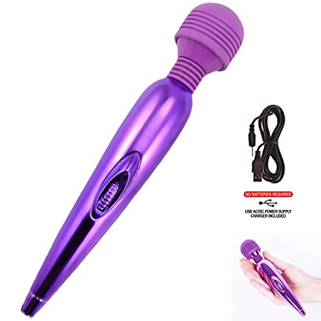 LOVER FIRE 7.5 inches POCKET MINI MASSAGER - Powerful SMALL Handheld Wand - USB Cord Provides HOURS OF MASSAGE THERAPY without Batteries - Strong Direct Vibration Gives Therapeutic Pain Relief to any Muscle after Sports