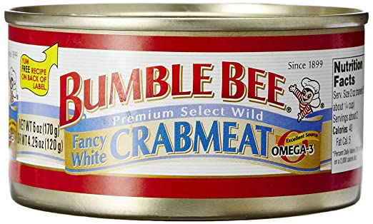 Bumble Bee White Crabmeat, 6 oz