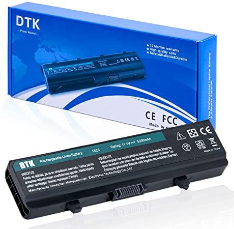 1545 k450n 1525 1440 Dtk Laptop Battery for Dell Inspiron 1526 1546 1750 Vostro 500 K450n [ 6-Cell 11.1v 5200mah] Notebook PC Battery